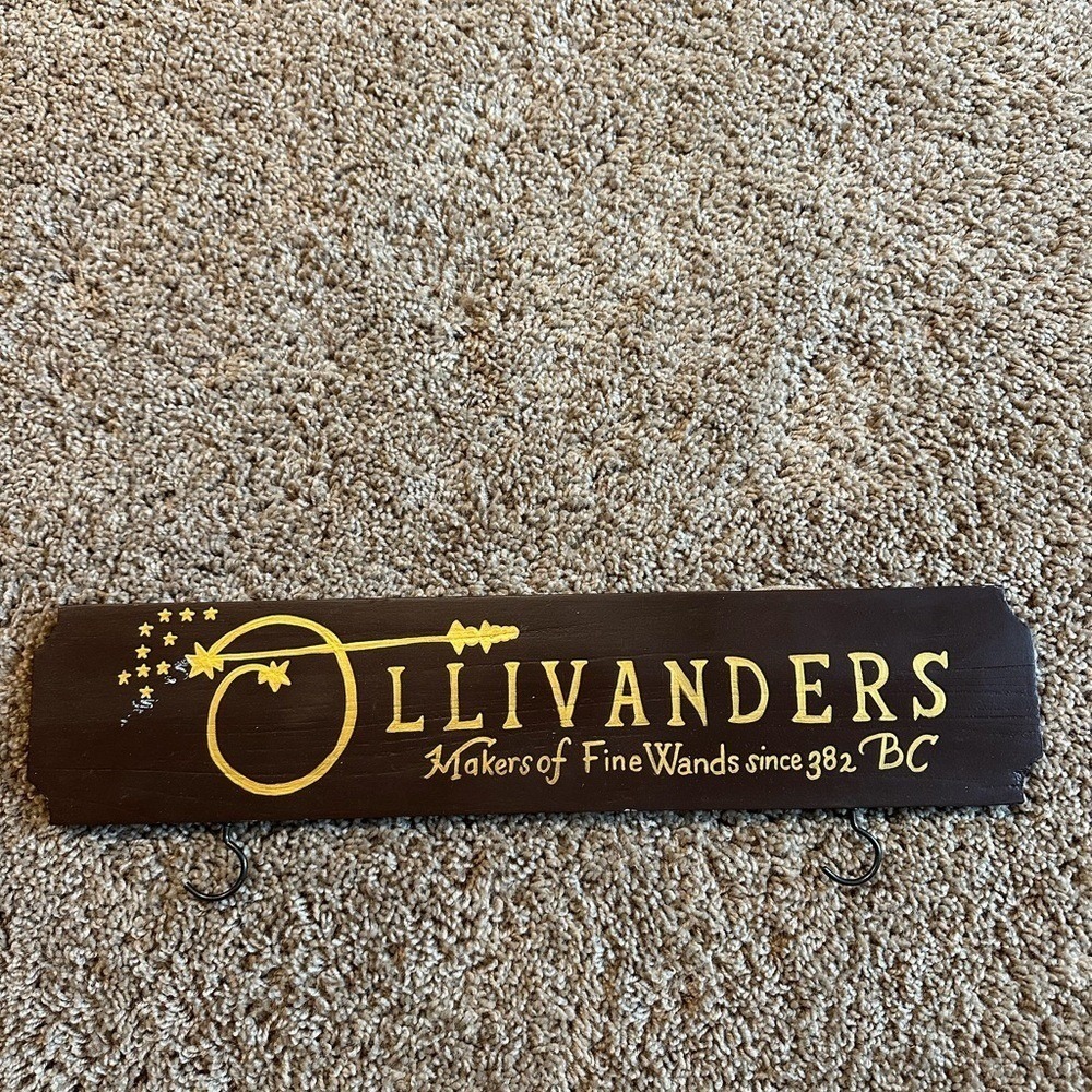 Brown and Gold Decorative Sign